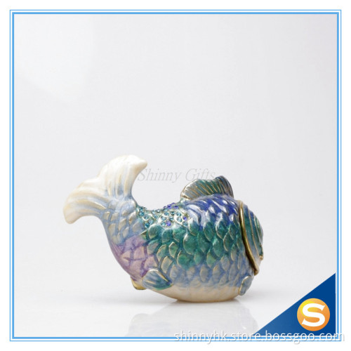 Lovely Fish Shape Decor Box Gift Trinket Box for Jewelries